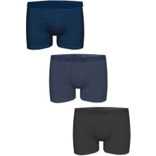 JOHN FRANK ÜÇLÜ NATURAL MODAL BOXER White