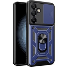 Ceponya Galaxy S25 Fe Kılıf Magnetik Standlı Kamera Korumalı Sürgülü Vega Kapak