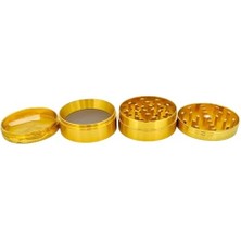 Grınder Parçalayıcı Metal Baharat Öğütücü Herb Spice 4 Katmanlı 40MM / 50MM / 63MM (Gold, 50MM), ETG-40M-SYH