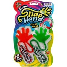 Jaru 2 Li Süper Esnek Eğlenceli Yapışkan El Hand Iki Renkli Yapışkan El 2 Li Set