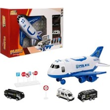 Garaj Set Uçak 3 Araba Ses/ışık