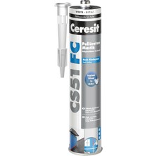 Cs 51 Fc Poliüretan Mastik, Hızlı Kürleşme, Profesyonel Inşaat Işleri Için Güçlü Yapışan ve Esnek Dolgu ve Yapıştırma Malzemesi, Beyaz, 1X330 gr Kartuş