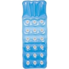 59892 Düz Renkli Bardaklı Yatak 188 Cm, Su Sporları, Plaj Malzemesi, Şişme Ürün, Yüzme Aksesuarı, Kamp, Dalış, Güvenlik