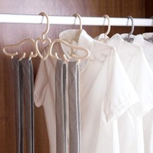 6 Adet Melek Şeklinde Elbise Kıyafet Askısı | 6'lı Plastik Melek Şekilli Askı Seti