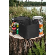 Isı Yalıtımlı Tutucu Kamp Piknik Beslenme Sefer Tası Çantası Siyah EX08-S