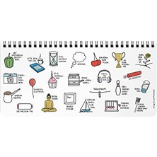 13X27 Spiralli, Stickerlı Haftalık - Zirvedeyim Canım Duymuyorum, Yeşil