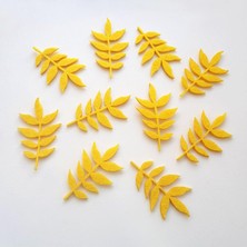 Keçe Sonbahar Yaprakları, Sarı 8 Adet
