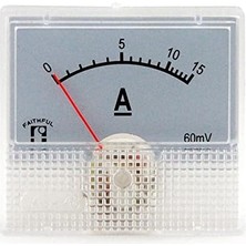 Monte Lua Analog Panel Metre Dc Amp Ampermetre - 0-15A, Dc Analog 0-15 Amper Gösterge 45X48MM IC-231A