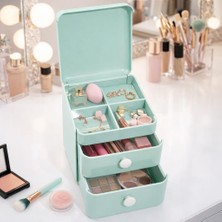 Ark Code 3000 Sweet Storage Yeşil – Çekmeceli Masaüstü Kırtasiye, Makyaj ve Ev Organizer