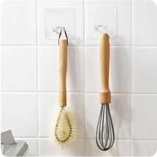 Kendinde Yapışkanlı Şeffaf Kablo Tutucu Diş Fırçası Askısı 5 Adet