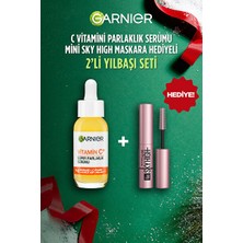 Luua Garnier Vitamin C+ Süper Parlak Aydınlatıcı Serum (Niasinamid, Salisilik, Melasyl) + Mini Sky High Mascara