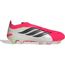 adidas Predator Elite Laceless Firm Ground Erkek Kırmızı Çim Saha Kramponu.-