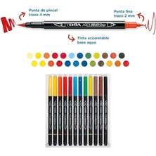 Lyra Aqua Brush Duo Çizim Kalemi, Askılı Paket 12'li