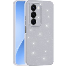 Roketcim Xiaomi Redmi 15 Kılıf Kamera Korumalı Simli Lüks Koton Kapak