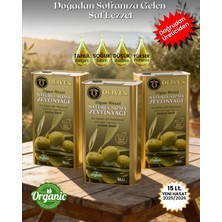 Olives Tirilye Olgun Hasat Soğuk Sıkım Premium Zeytinyağı 15 Lt (5 Lt x 3 Teneke) (0.5 Asit)