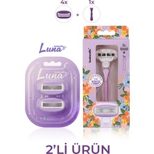 Loveincrafts Luna 5 Bıçaklı Kadın Tıraş Makinesi + 4 Yedek Tıraş Bıçağı Başlığı - Bikini Bölgesi