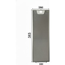 Akat Bütün Markalar Ile Uyumlu Universal Davlumbaz 18,6X51,5 cm Tek Tırnak Aspiratör Yağ Filtre