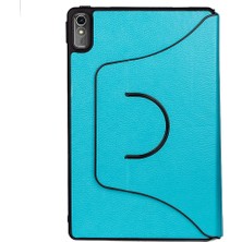 Efura Lenovo Tab P11 11.5" (2.nesil) Uyumlu Efr Fest Dönebilen Standlı Kılıf-Turkuaz