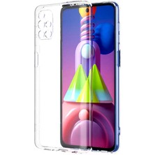Efura Galaxy M51 Kılıf Efr Kamera Korumalı Süper Silikon Kapak-Renksiz