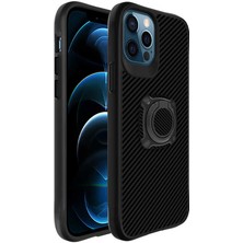 Efura iPhone 12 Pro Max Kılıf Efr Timo Kapak-Siyah