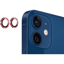 Efura iPhone 11 Uyumlu Efr Cl-06 Kamera Lens Koruyucu-Kırmızı