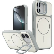 Dorenta  Apple Iphone 17 Pale Magsafe Standlı Kapak - Beyaz