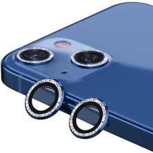 Efura iPhone 13 Mini Uyumlu Efr Cl-06 Kamera Lens Koruyucu-Mavi