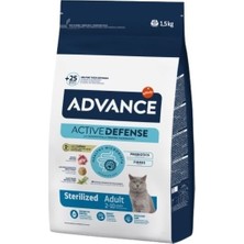 Advance Sterilised Hindili Yetişkin Kısırlaştırılmış Kedi Maması 1.5 kg