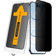 Efura iPhone 17 Air Efr 2.5d Oliv Privacy Temperli Cam Ekran Koruyucu + Kolay Uygulama Aparatı - Siyah