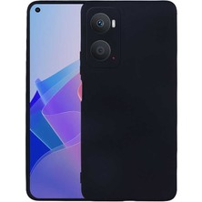 Efura Oppo A76 Kılıf Efr Premier Silikon Kapak-Siyah