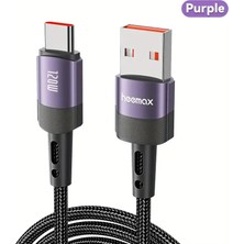 Heemax 120W USB A - USB C Hızlı Şarj Kablosu (7A),IPHONE 16/15, Galaxy S25–S21, Macbook, Ipad, Laptop Uyumlu