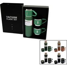 Die Grup Çantalı 500ML 3 Parça  Bardaklı Çelik Termos Seti (4887) DIEGRP-RSGO34