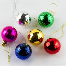 Die Grup 6 Adet Kesik Küçük Cici Top Yılbaşı Ağaç Süsü DIE-GRPBJT34