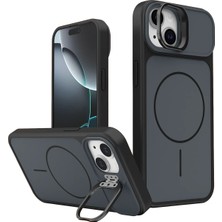 Dorenta  Apple Iphone 14 Pale Magsafe Standlı Kapak- Siyah