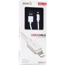 Efura Beyaz Mcl-02 Lightning USB Kablo