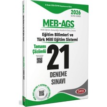 Data Yayınları 2026 Ags Eğitimin Temelleri ve Türk Milli Eğitim Sistemi Tamamı Çözümlü 21 Deneme Sınavı