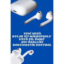 Bileklikli Amoled Ekran Akıllı Saat ve Dijital Göstergeli Kablosuz Bluetooth Kulaklık Anc/ Enc - Bamido