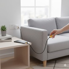 Cyz Bilişim 65W Pd Hızlı Şarj Destekli, Dijital Tasarımlı Örgülü Type-C To Lightning / USB Şarj Kablosu