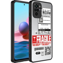 Efura Xiaomi Redmi Note 10 Kılıf Aynalı Desenli Kamera Korumalı Parlak Efr Mirror Kapak-Fragile