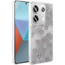 Efura Redmi Note 13 Pro 4g Kılıf Kamera Korumalı Figürlü Efr Ponti Silikon Kapak - Beyaz