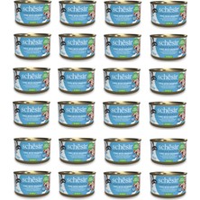 Schesir Ton ve Levrek Tam ve Dengeli Jöleli Kedi Konservesi 85 Gr. x 24 Adet