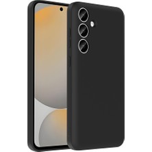 Efura Galaxy A55 Kılıf Kamera Korumalı Kartlık Hazneli Efr Vitra Kapak - Siyah