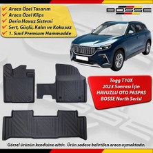 Togg T10X Paspas Araca Özel Suv 2023 ve Sonrası Derin Havuzlu Paspas Bosse North Serisi
