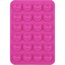 Joie Creatif Kare Öpücüklü 03 Çift Taraflı Silikon Tutucu 5,50CM x 8cm - Koyu Pembe