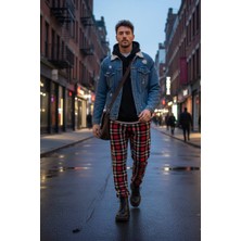 Havva Home Erkek Kadın (Unisex) Kare Ekose Desenli Polar Pantolon Ev Içi Ev Dışı Kullanım Hediye Için Uygun (Tek Alt)