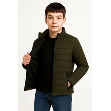 Beta Moda Hub Şişme Mont Hafif ve Sıcak Tutucu Kışlık Fermuarlı Su Itici Rahat Günlük Mont Kapüşonuz M