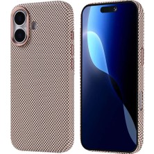 Efura iPhone 17 Kılıf M-Safe Şarj Özellikli Karbon Fiber Görünümlü Efr Nekst Kapak - Gold