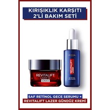 Luua L'oreal Paris Revitalift Lazer Saf Retinol Gece Serumu+Yoğun Yaşlanma Karşıtı Gündüz Bakım Kremi