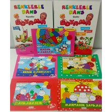 Arkadaşlık,mantarın Şapkası,deniz Macerası,kutu Oyunu,balon Macerası Beşli Kitap Seti+Boyama Hediye