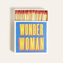 Zsa Zsa Zsu Wonder Woman Ahşap Kibrit Hediyelik Eşya 11x11x3 Cm Renkli